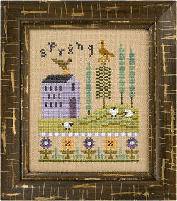 Lizzie Kate - 4 Seasons - Flip It - Spring - Cross Stitch Pattern