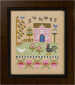 Lizzie Kate - 4 Seasons - Flip It - Summer - Cross Stitch Pattern