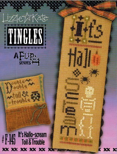 Lizzie Kate - Tingles - It's Hallo-scream - Toil & Trouble - Cross Stitch Pattern