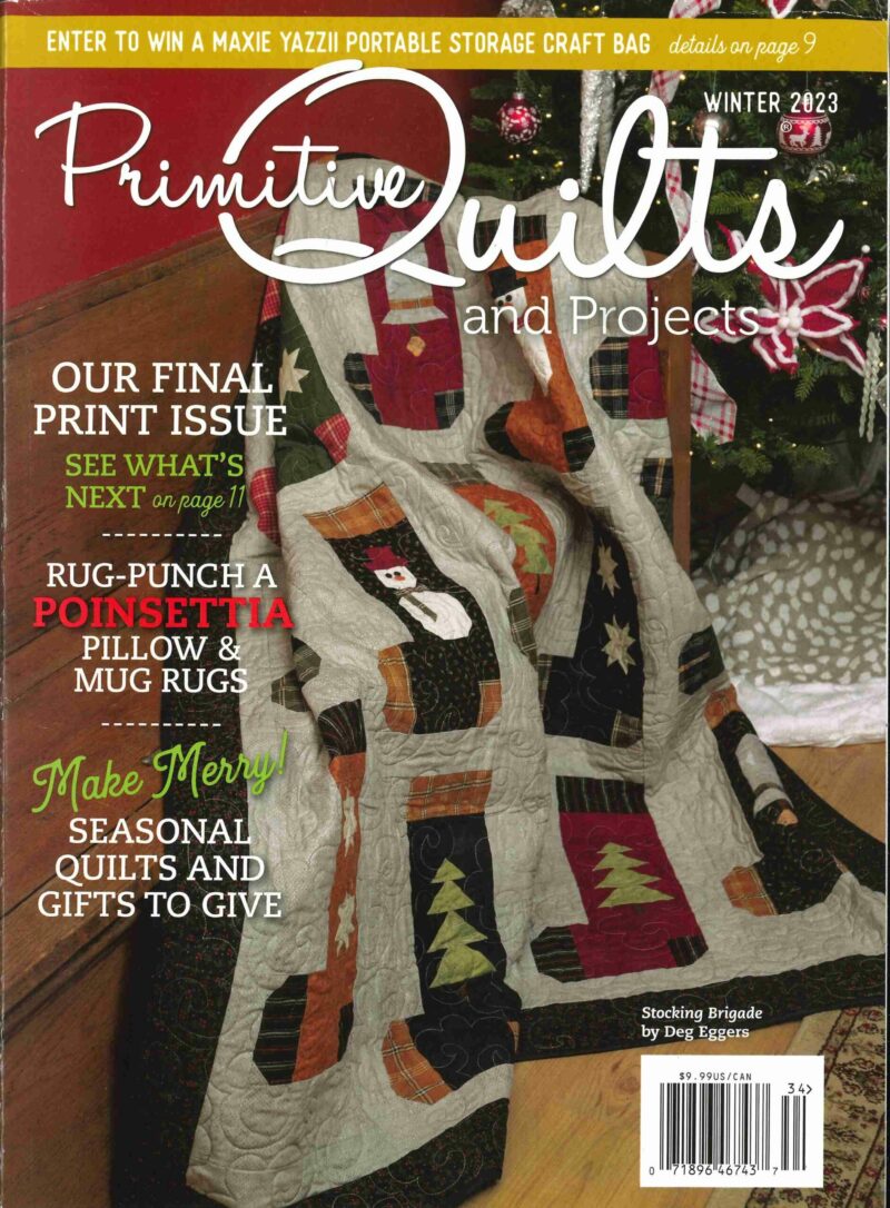 Primitive Quilts and Projects - Winter, Spring 2023 - Magazine - Single Issue