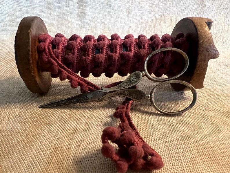 Mini Pom Pom - 1 yard - Sweeney Red