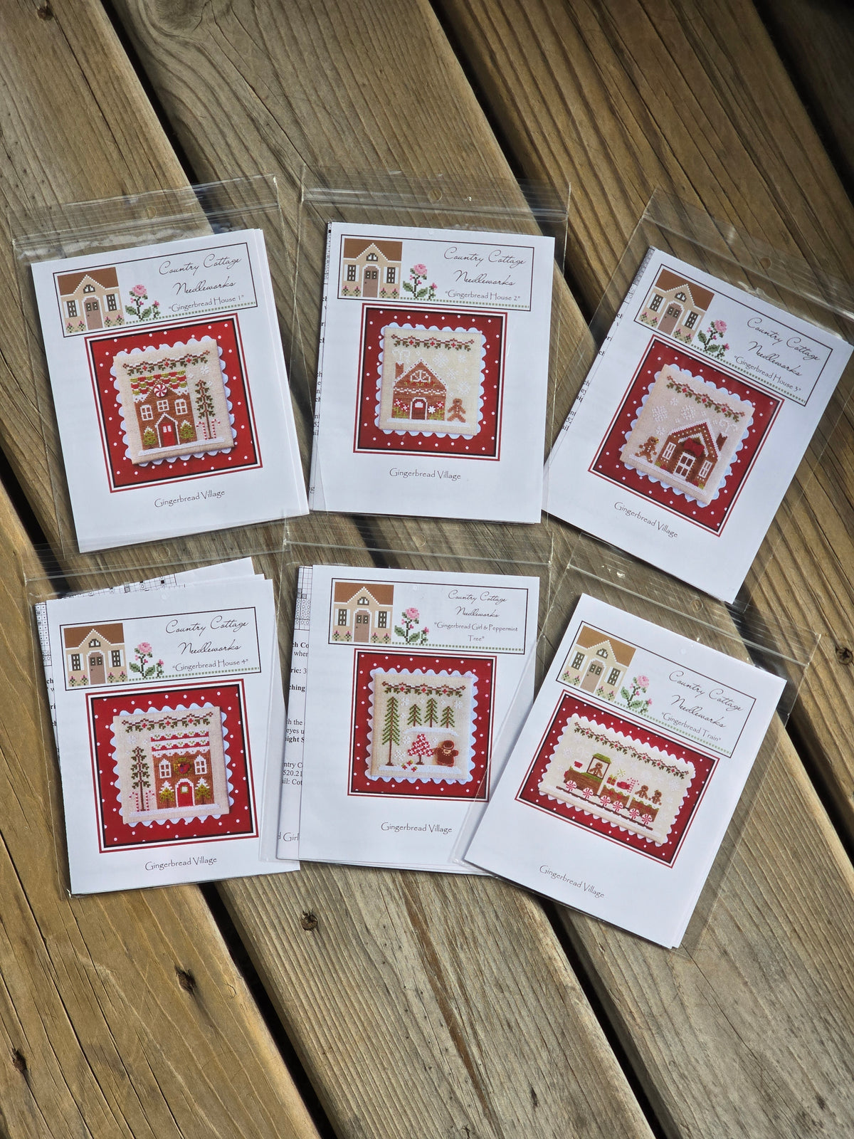Country Cottage Needleworks - Gingerbread Village 2015 - Set of 11 - Cross Stitch Pattern