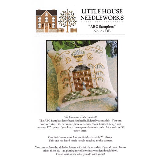 Little House Needleworks - ABC Samplers - No. 2 - DE  - Cross Stitch Pattern