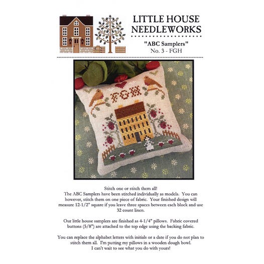 Little House Needleworks - ABC Samplers - No. 3 - FGH  - Cross Stitch Pattern
