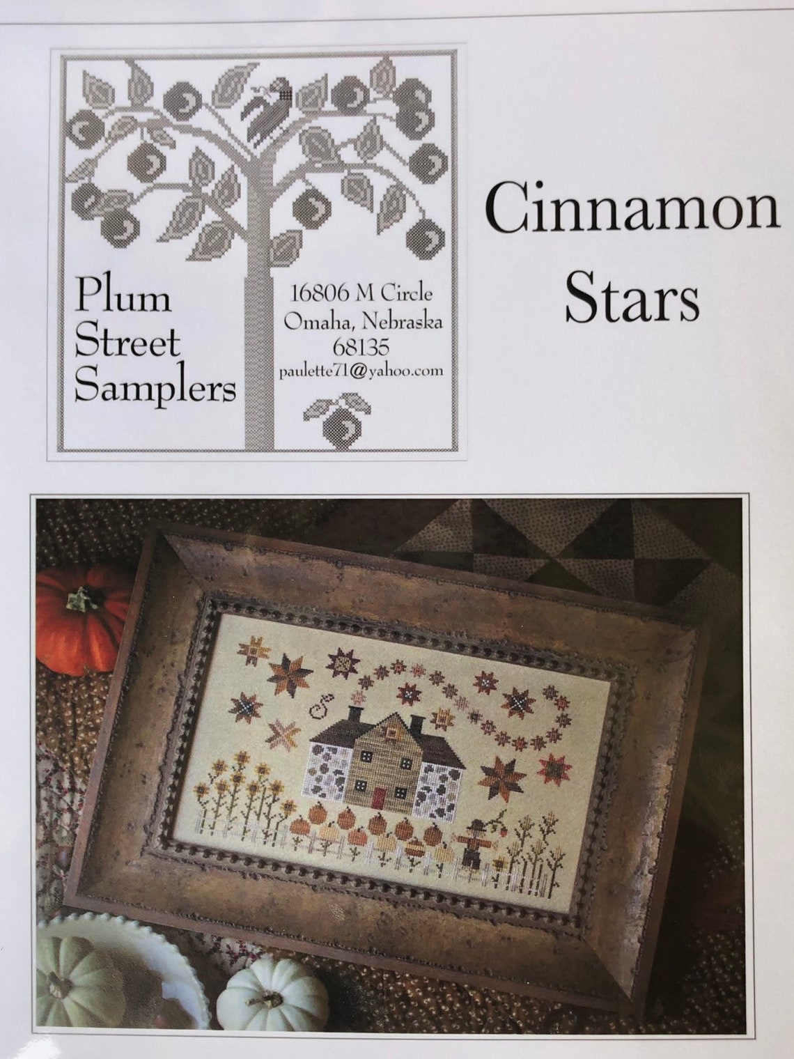 Plum Street Samplers - Cinnamon Stars - Cross Stitch Kit