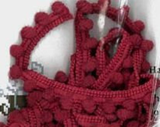 Mini Pom Pom  - 1 yard - North Pole