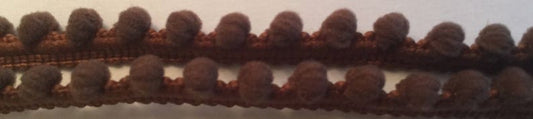 Mini Pom Pom - 1 yard - Old Copper Penny