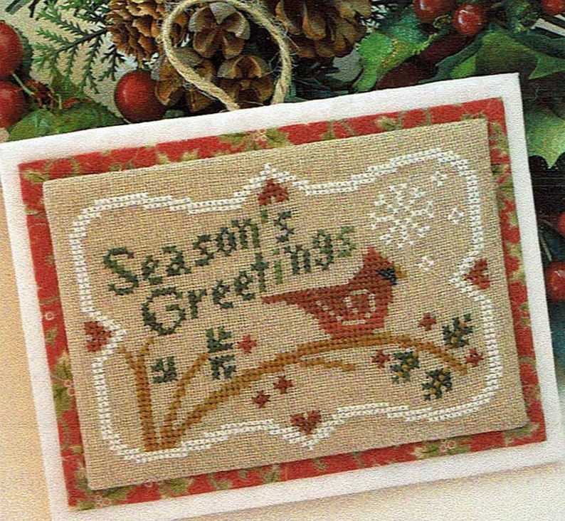 Little House Needleworks - Season's Greetings - Cross Stitch Pattern