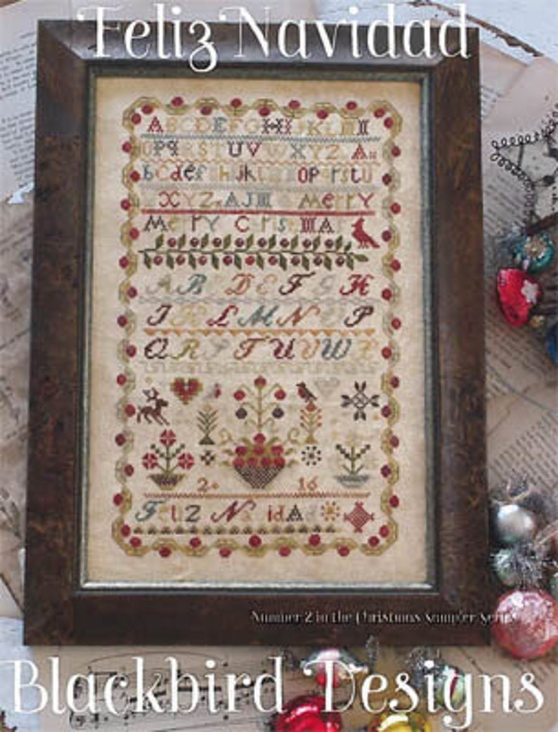 Blackbird Designs - Feliz Navidad - Cross Stitch Pattern