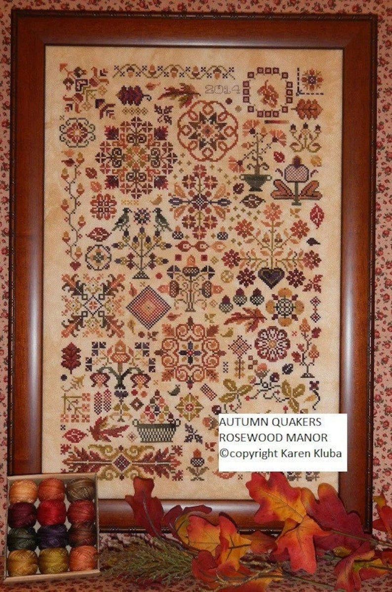 Rosewood Manor - Autumn Quakers - Cross Stitch Kit