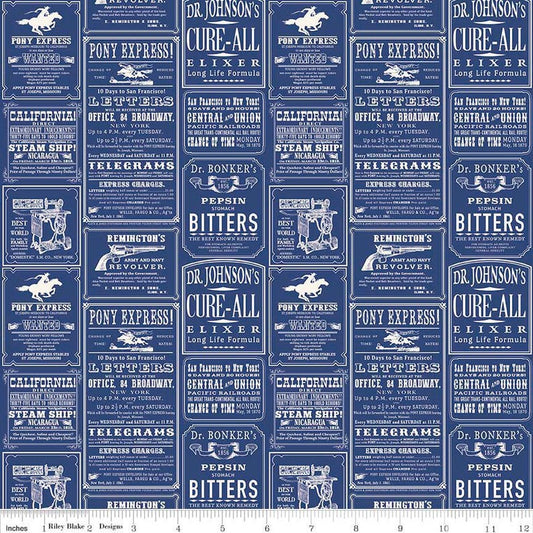 Riley Blake Designs - Samantha Walker - Cowboy Collection - Quilting Fabric - Off the Bolt