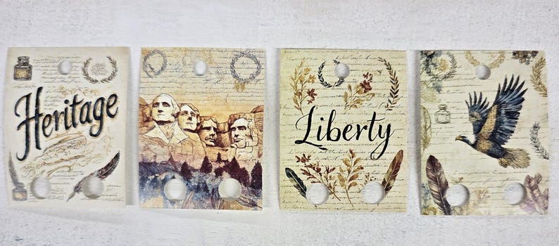 The Cottage Cat Designs - Cartoon George Patriotic Floss Drops - Nashville Needlework Market 2026