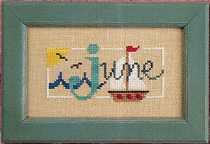 Lizzie Kate - Flip It Bits - A Bit of June - Cross Stitch Pattern
