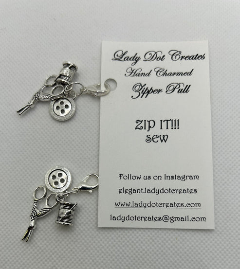Lady Dot Creates - Sew - Zip Its - Zipper Pull - Nashville Needlework Market 2026