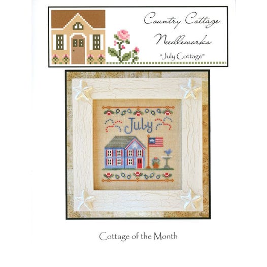Country Cottage Needleworks - Cottage of the Month - July Cottage - Cross Stitch Pattern