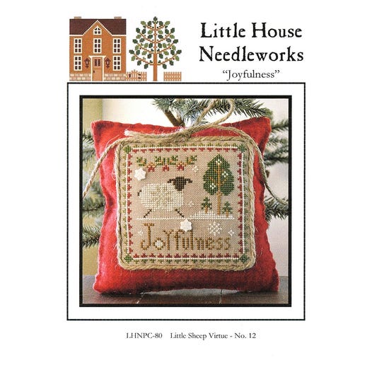 Little House Needleworks - Joyfulness - Little Sheep Virtue No. 12 - Cross Stitch Pattern