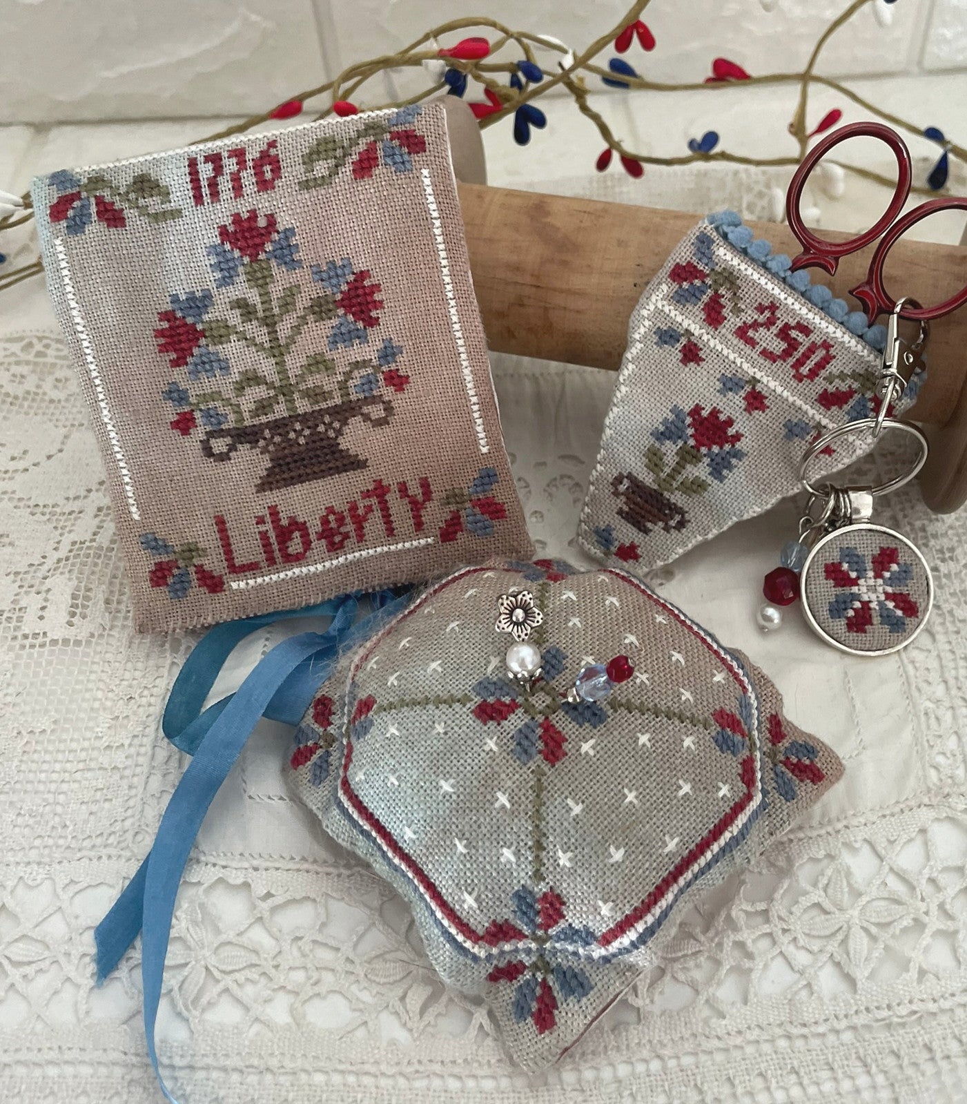 Mani di Donna - Liberty Sewing Set and Accessory Pack - Cross Stitch Pattern - Nashville Needlework Market 2026