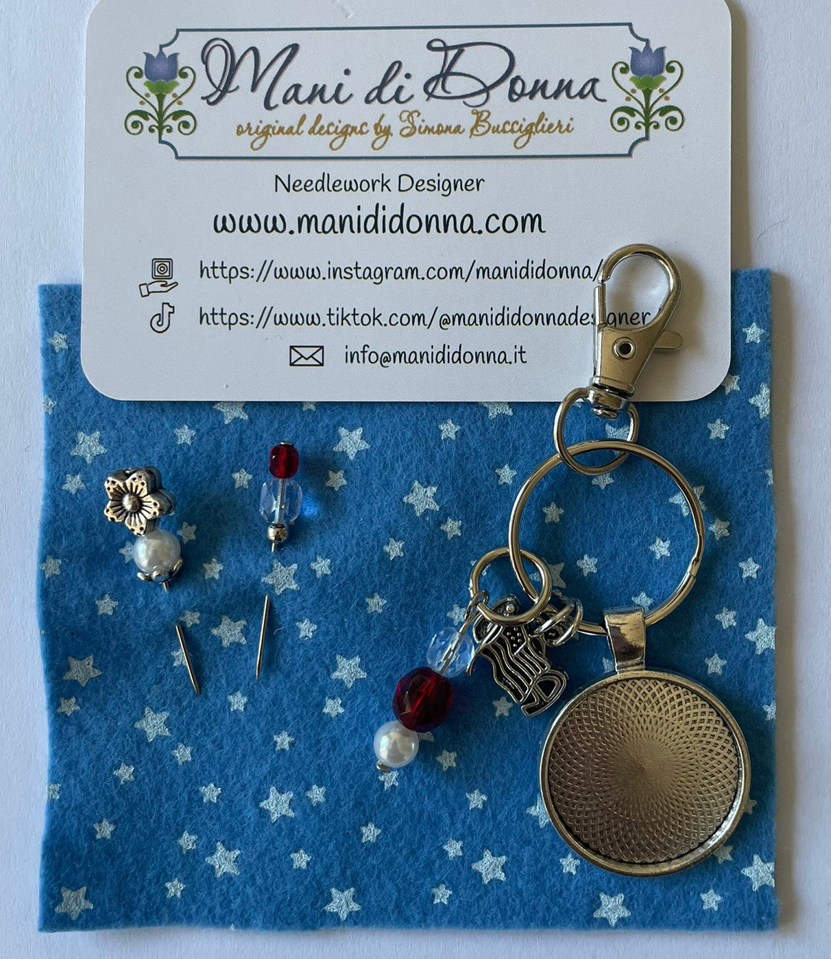 Mani di Donna - Liberty Sewing Set and Accessory Pack - Cross Stitch Pattern - Nashville Needlework Market 2026