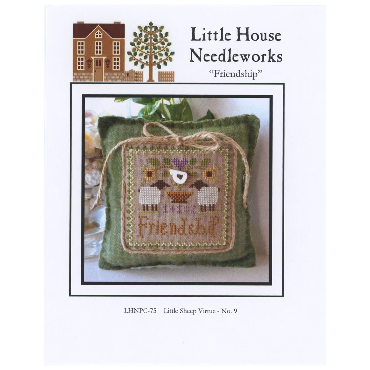Little House Needleworks - Friendship - Little Sheep Virtue No. 9 - Cross Stitch Pattern