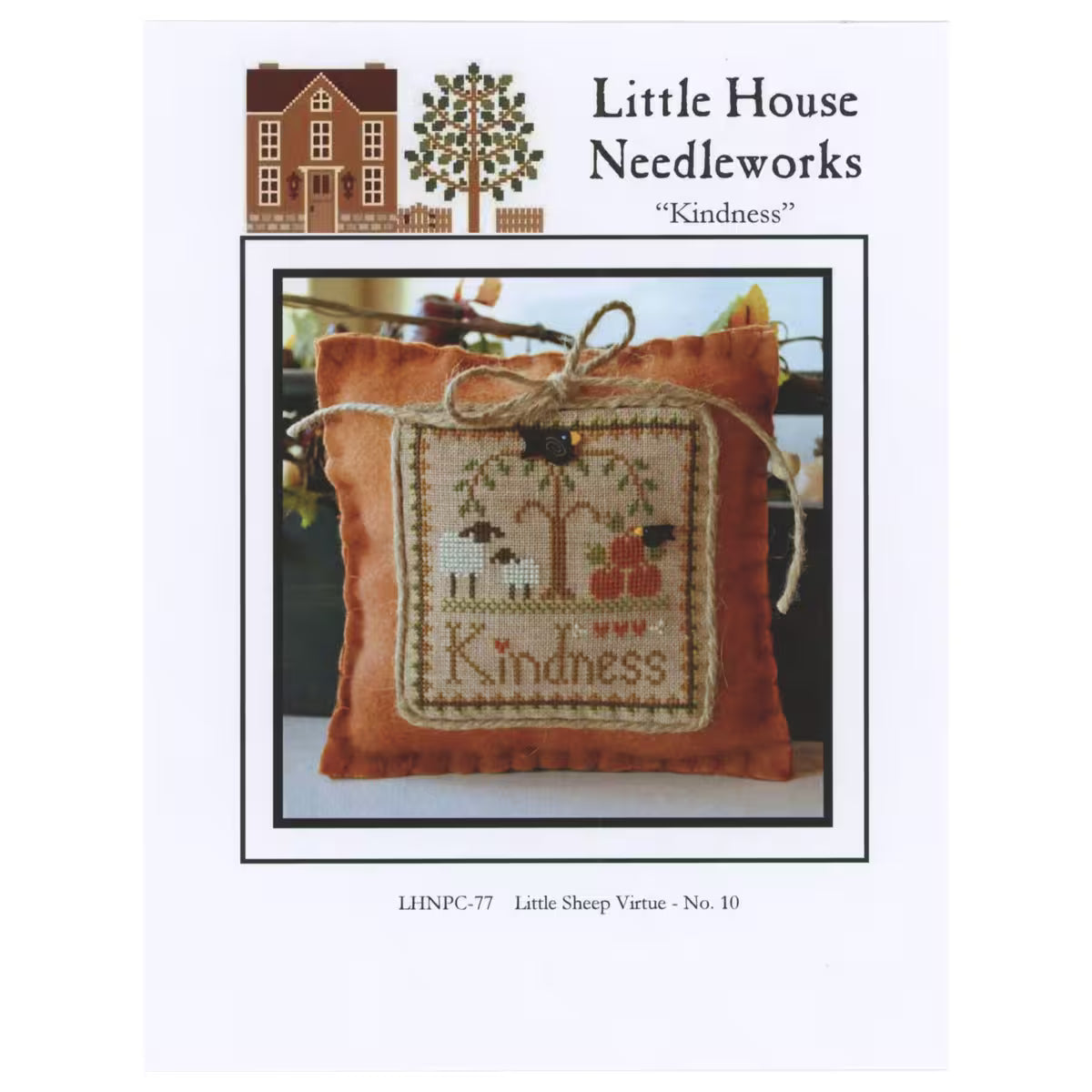 Little House Needleworks - Kindness - Little Sheep Virtue No. 10 - Cross Stitch Pattern