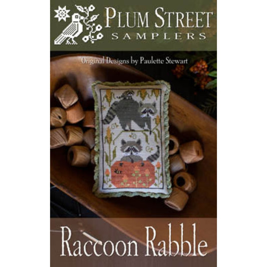 Plum Street Samplers - Raccoon Rabble - Cross Stitch Pattern