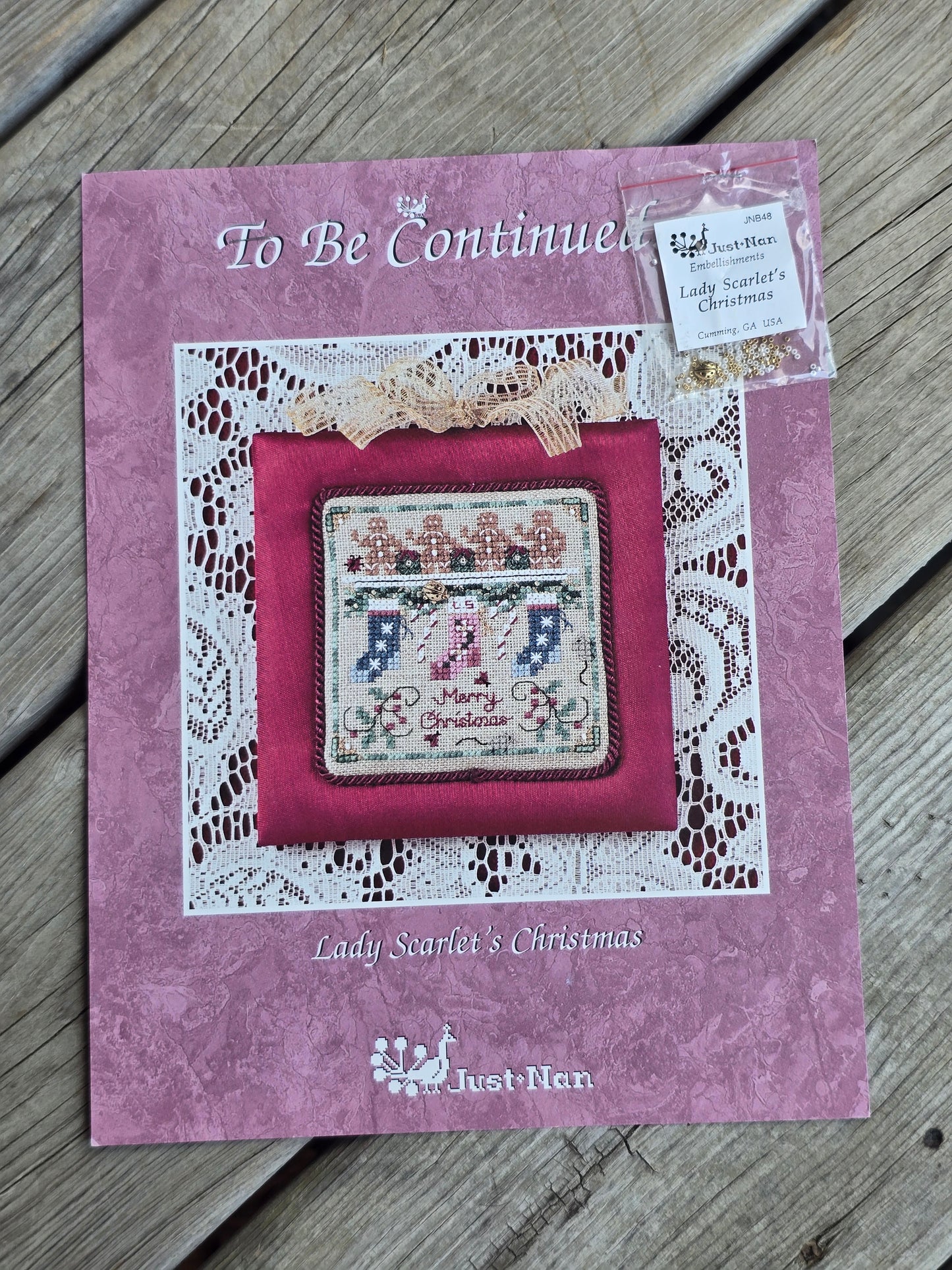 Just Nan - To Be Continued - Lady Scarlet's Christmas - Cross Stitch Pattern