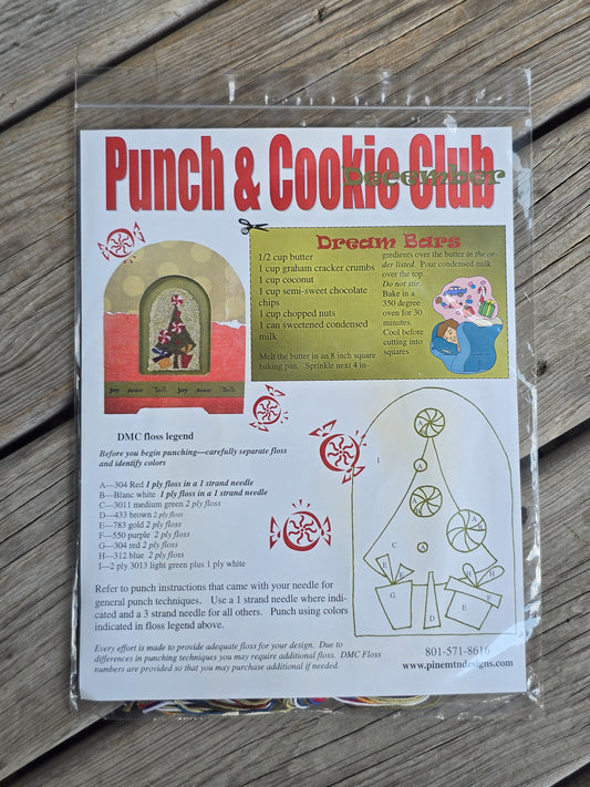 Pine Mountain Designs - Punch & Cookie Club - December  - Punch Needle