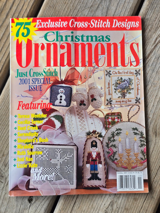 Just Cross Stitch - Special Christmas Issue - Christmas Ornaments - Holiday 2001