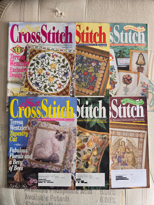 Just Cross Stitch - 1999- Magazine Bundle
