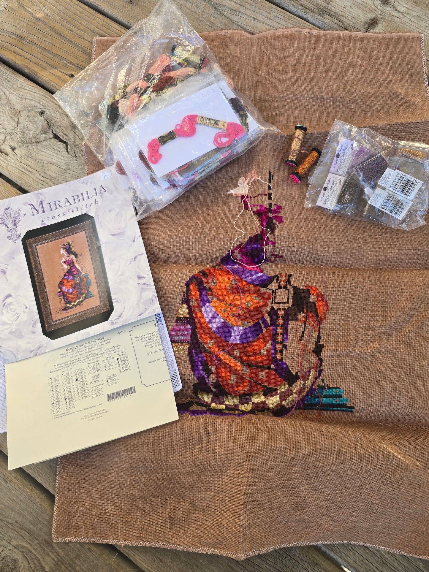 Mirabilia - Gypsy Queen - Partially Completed Cross Stitch Kit