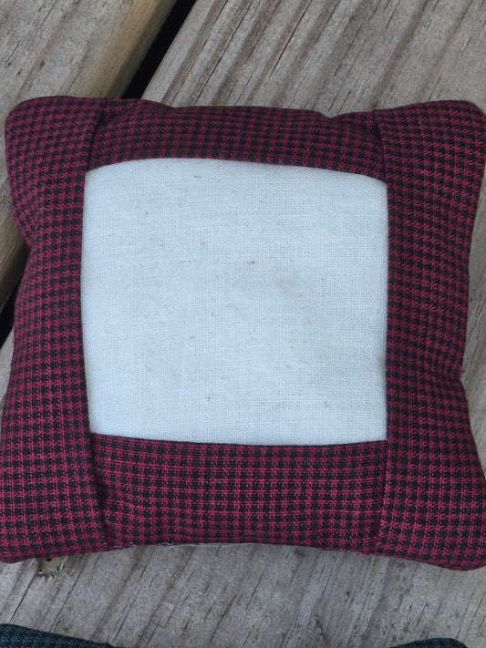 Tiny Tuck Pillow - Burgundy or Green Pillow Blank - Home Decor