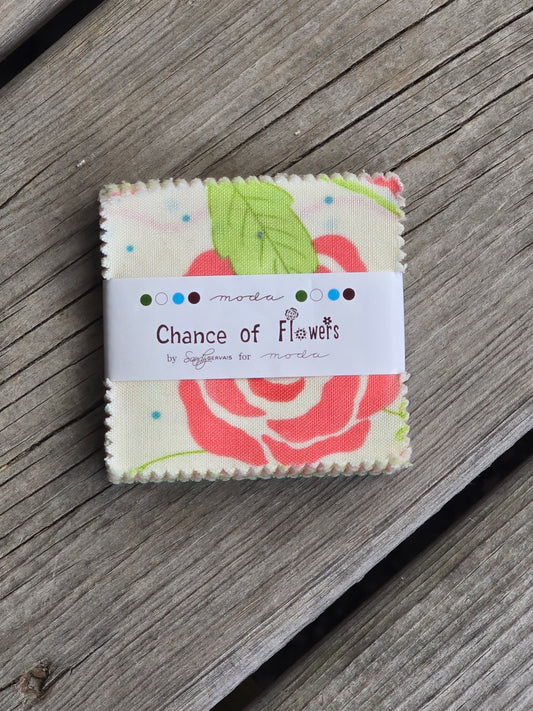 Moda - Chance of Flowers - Quilting Fabric - Mini Charm Pack
