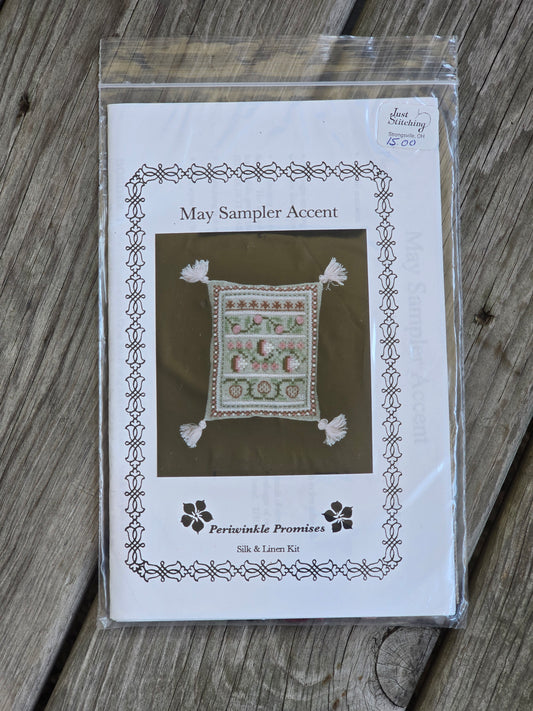 Periwinkle Promises - May Sampler Accent - Sampler Accents - Cross Stitch Kit