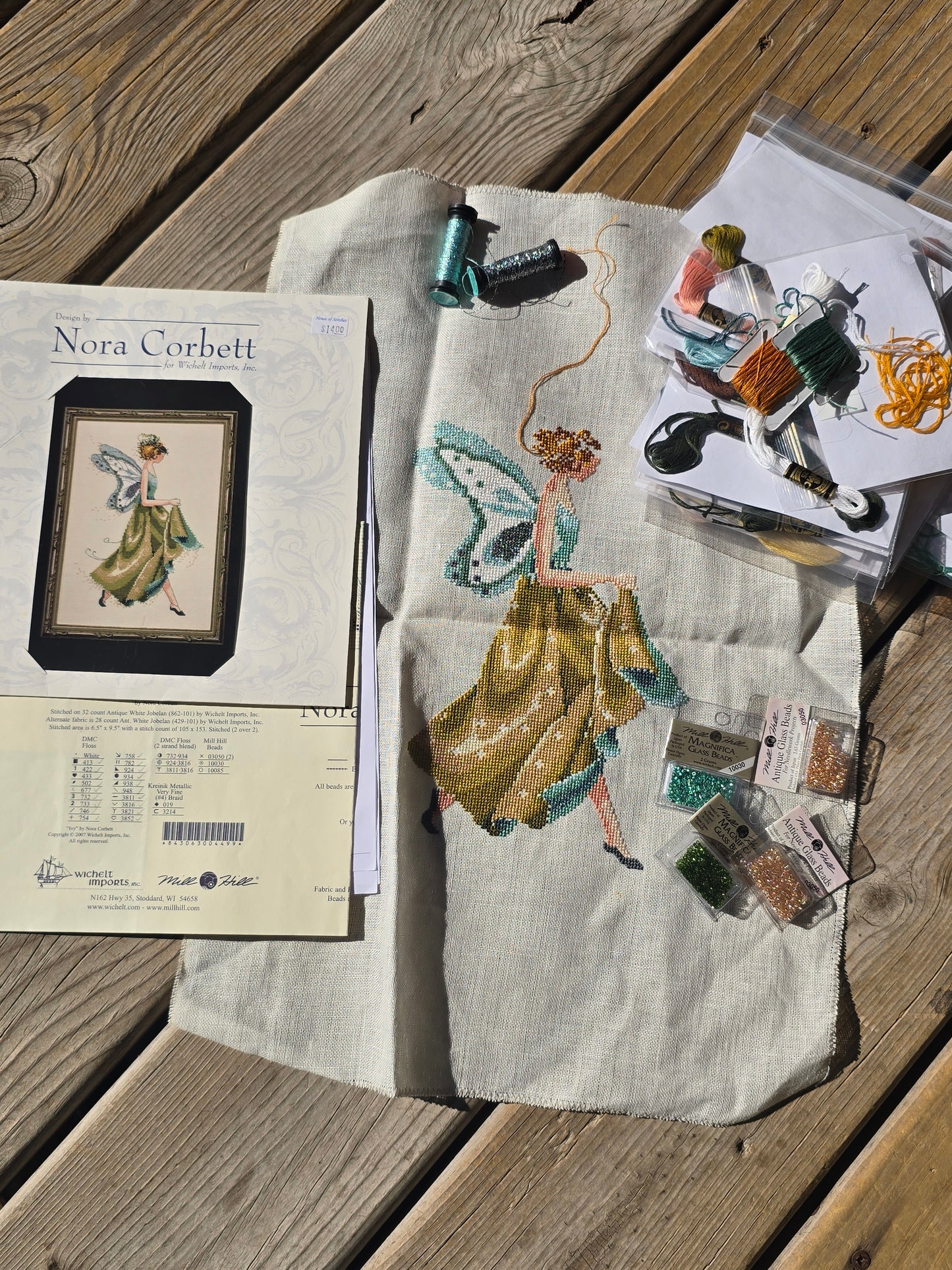 Mirabilia - Ivy - Partially Completed Cross Stitch Kit