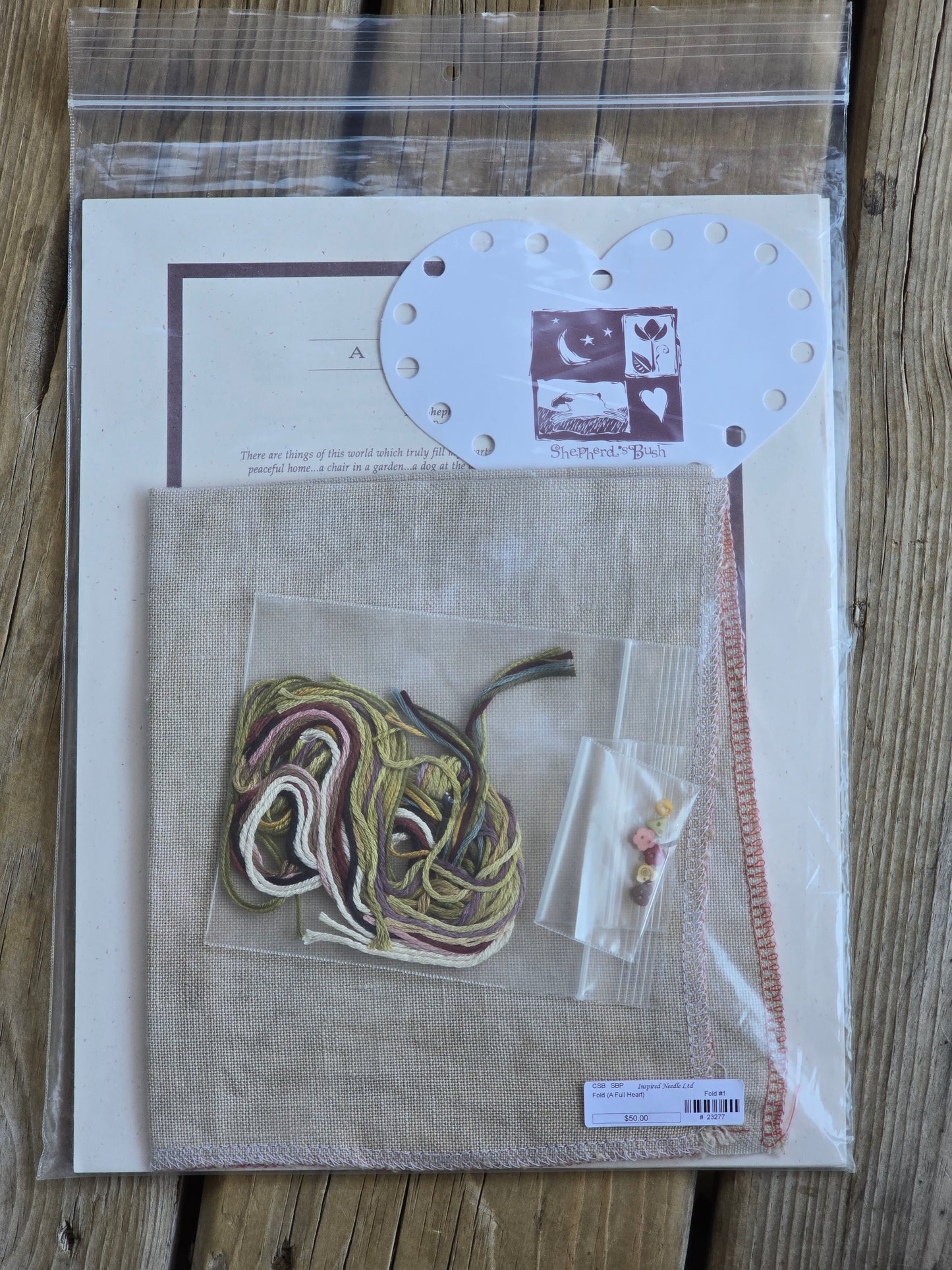 Shepherd's Bush - A Full Heart - Cross Stitch Kit