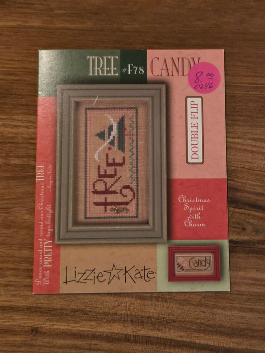 Lizzie Kate - Double Flip - Tree Candy - #F78 - Cross Stitch Pattern