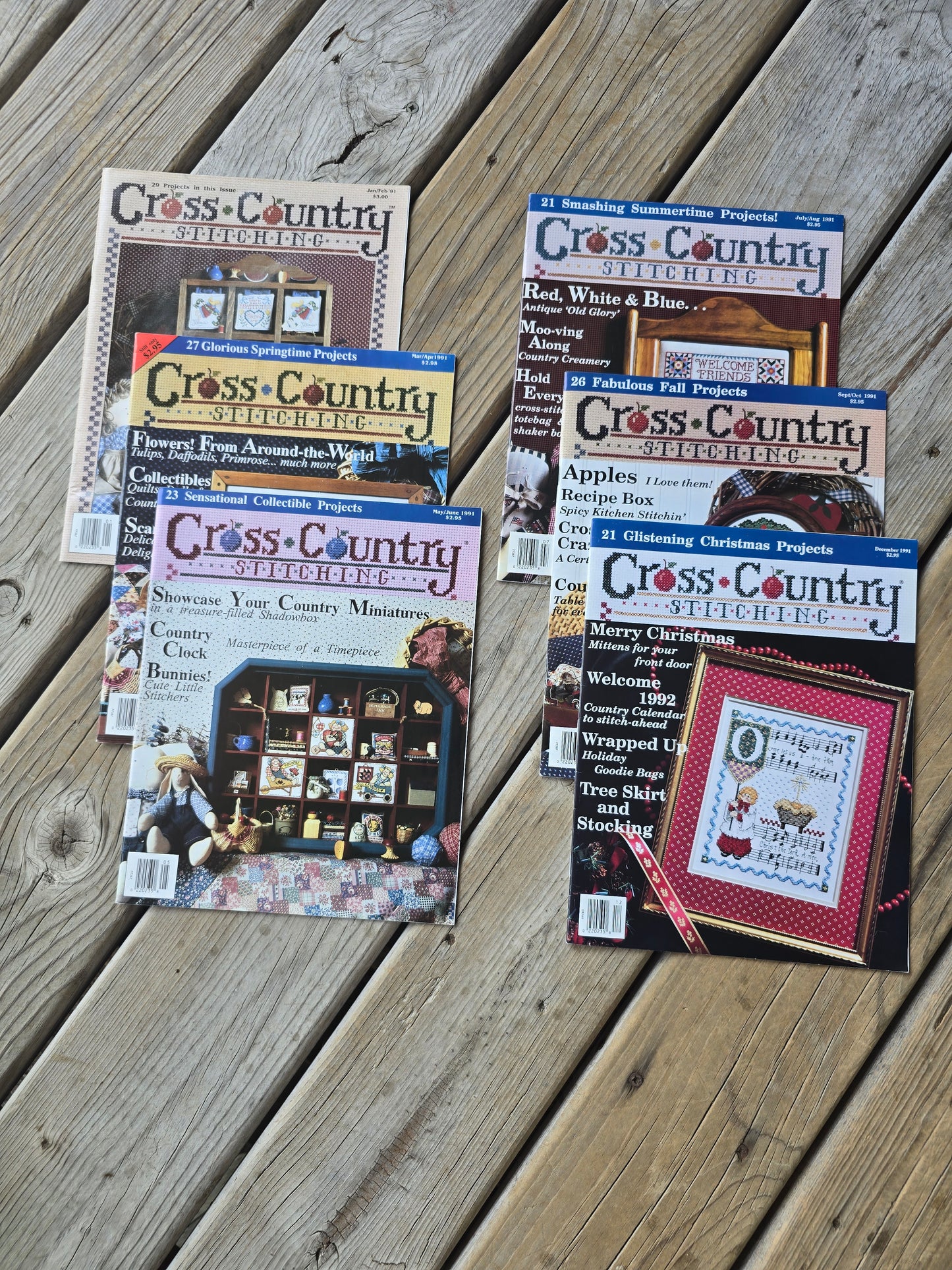Cross Country Stitching Magazine - 1991 Bundle