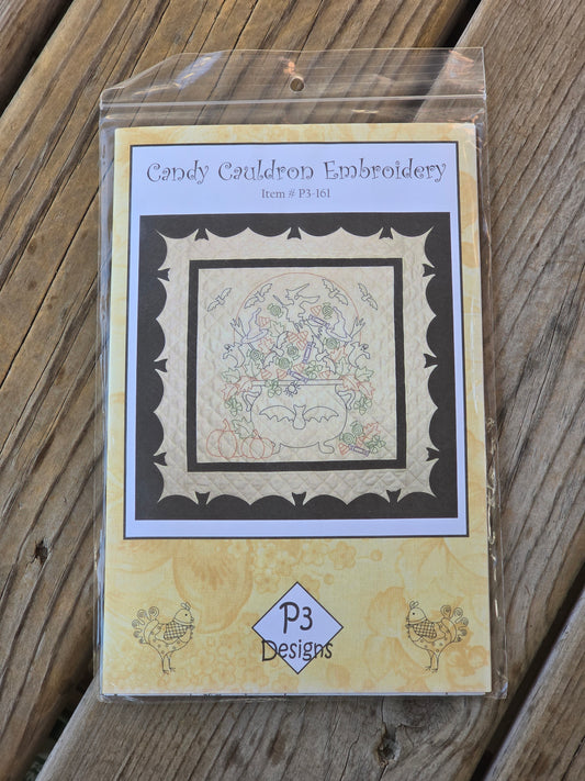 P3 Designs - Candy Cauldron Embroidery - Quilt Pattern
