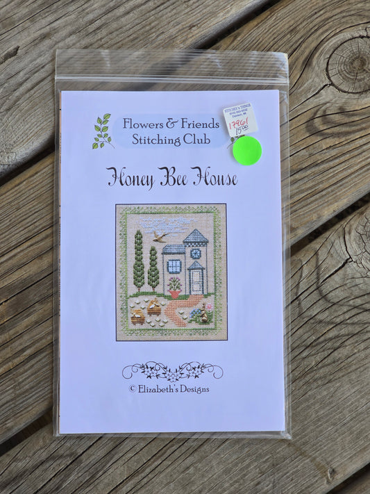 Elizabeth's Designs - Flowers & Friends Stitching Club - Honey Bee House - Cross Stitch Kit