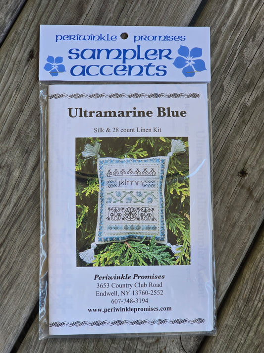 Periwinkle Promises - Ultramarine Blue - Sampler Accents - Cross Stitch Kit
