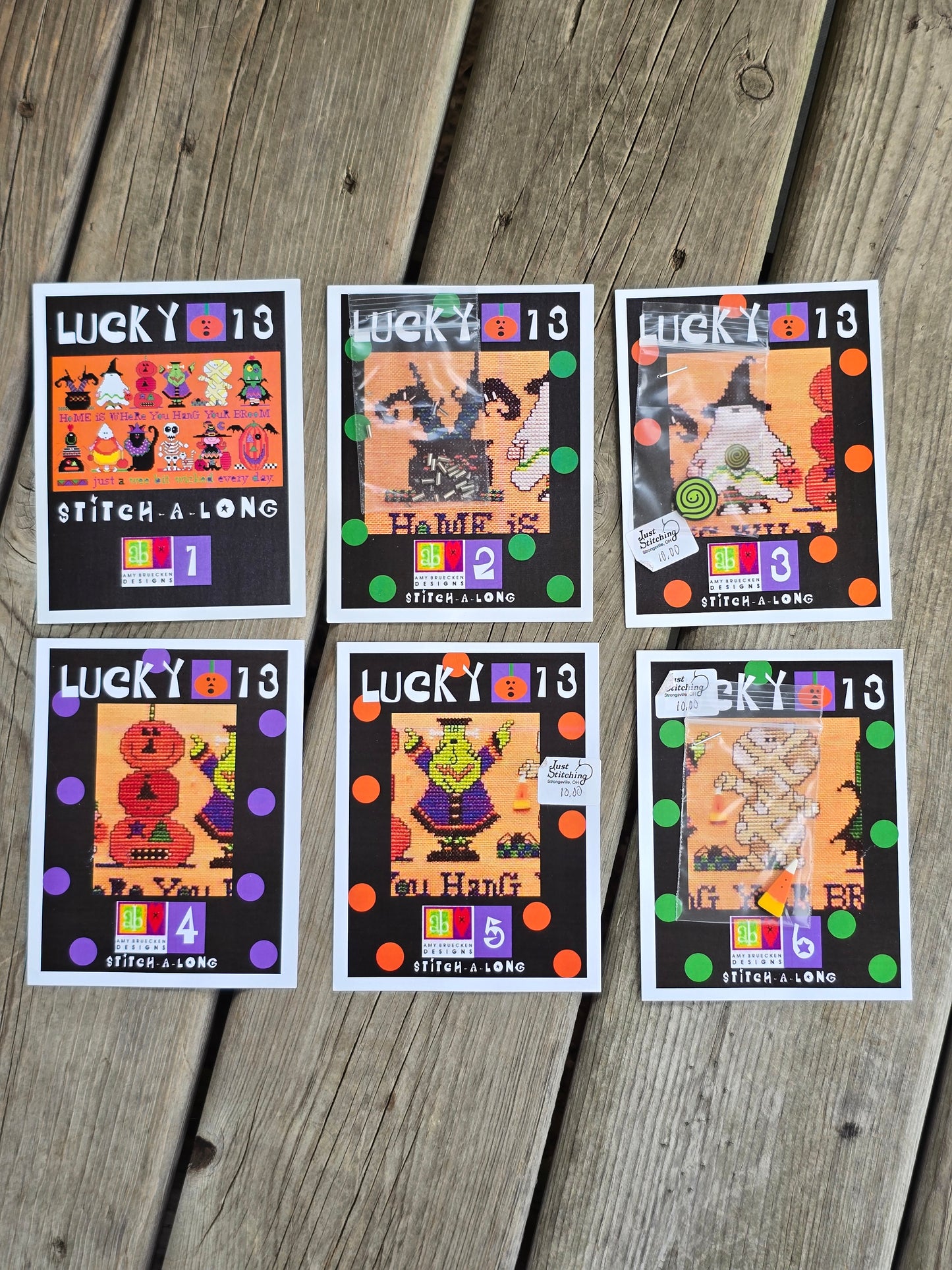 Amy Bruecken Designs - Lucky 13 - Partially Completed Cross Stitch