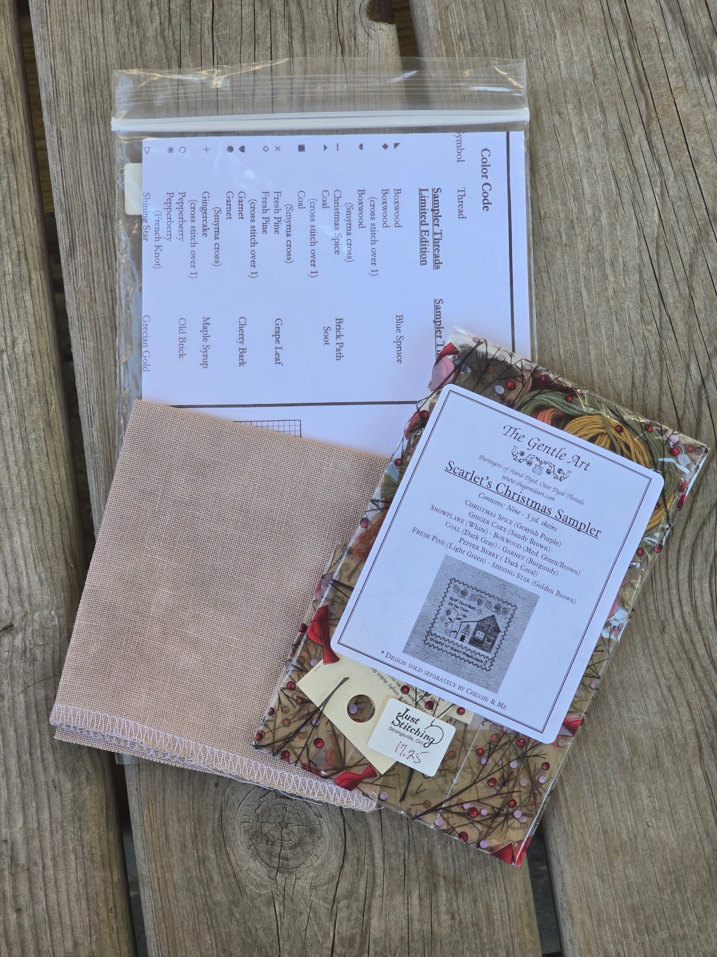 Chessie & Me - Scarlet's Christmas Sampler - Cross Stitch Kit