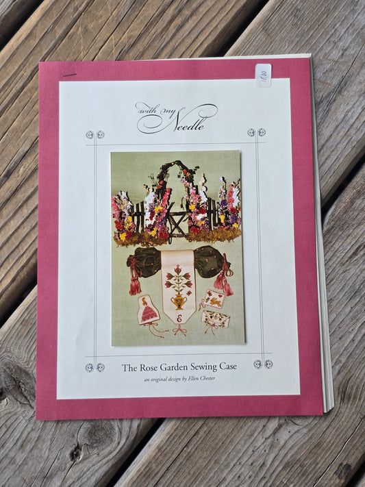 With My Needle - The Rose Garden Sewing Case - Cross Stitch Pattern