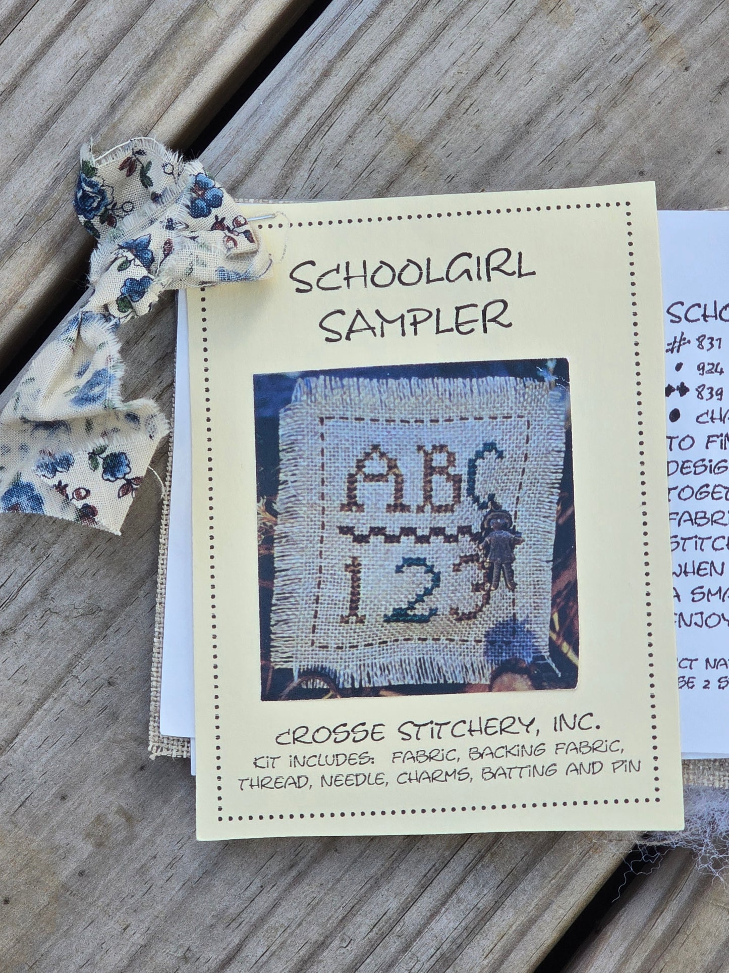 Crosse Stitchery, Inc. - Schoolgirl Sampler - Cross Stitch Kit