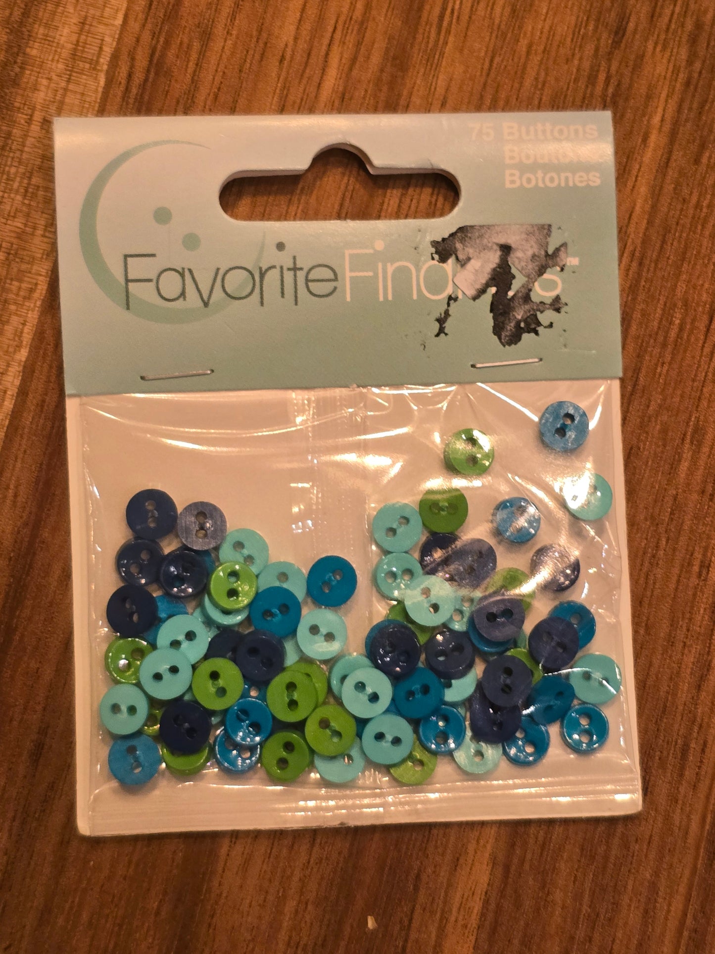 Favorite Findings - 75 Mini Buttons - Nature, Patriotic, Black & White, Primary, Ocean or Country