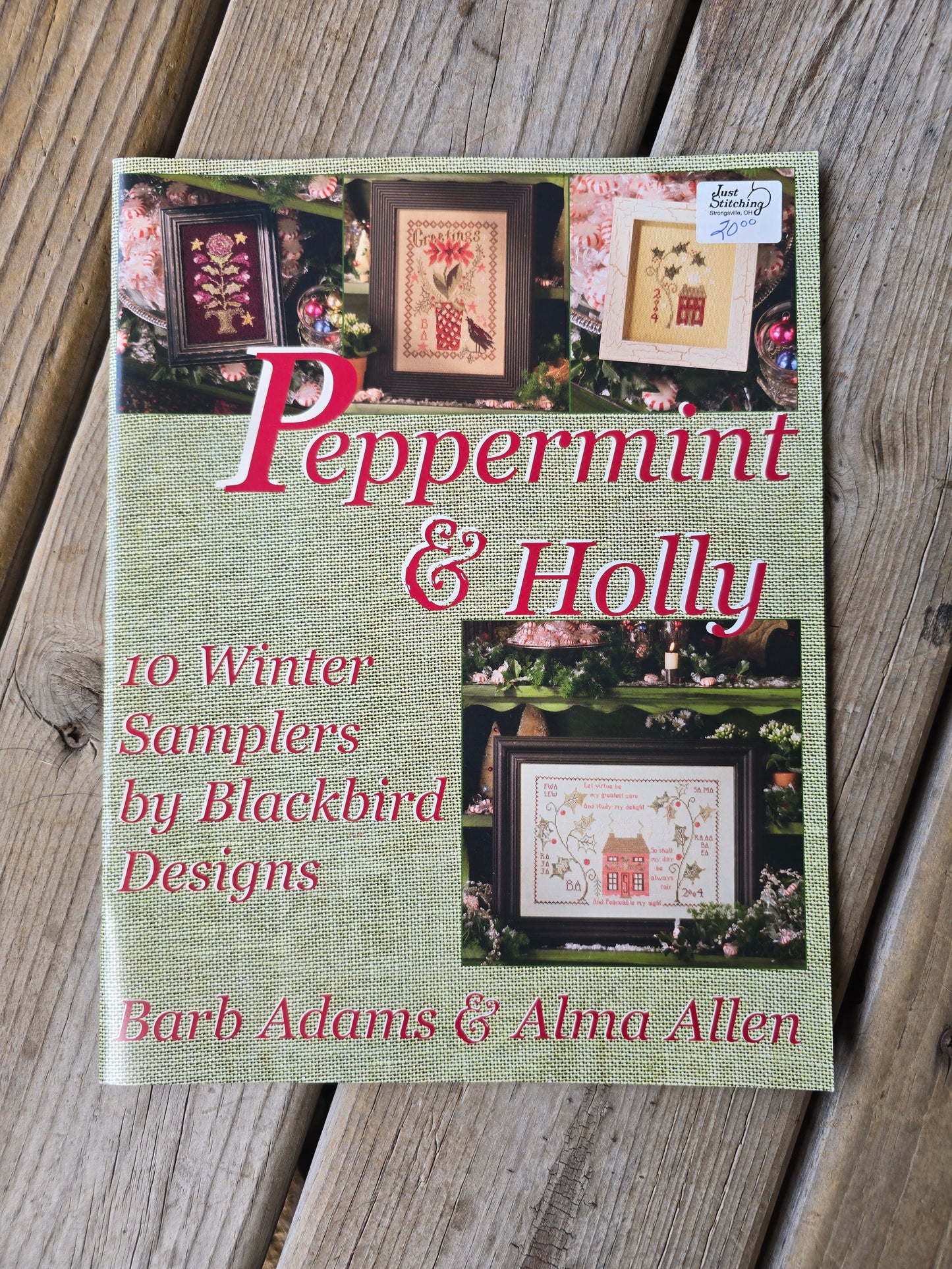 Blackbird Designs - Peppermint & Holly 10 Winter Samplers - Cross Stitch Book