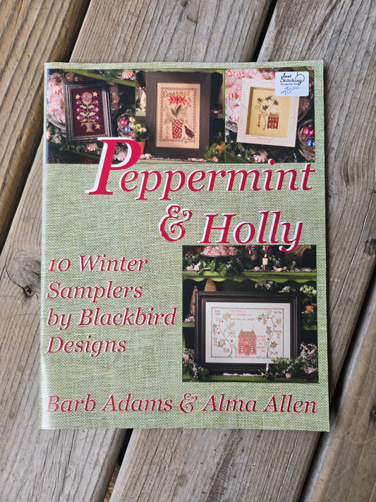 Blackbird Designs - Peppermint & Holly 10 Winter Samplers - Cross Stitch Book
