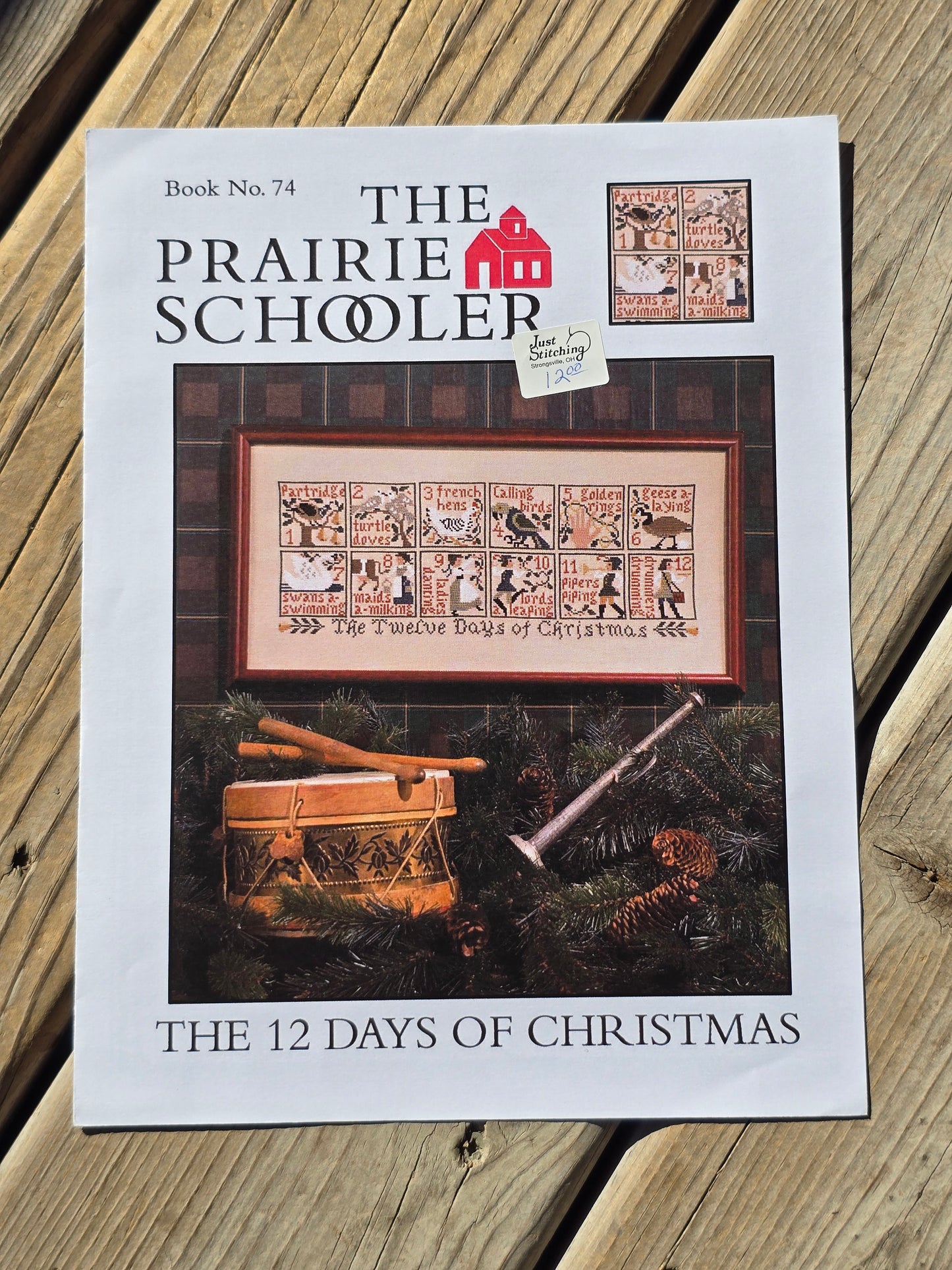 The Prairie Schooler - The 12 Days of Christmas - Book No. 74 - Cross Stitch Pattern