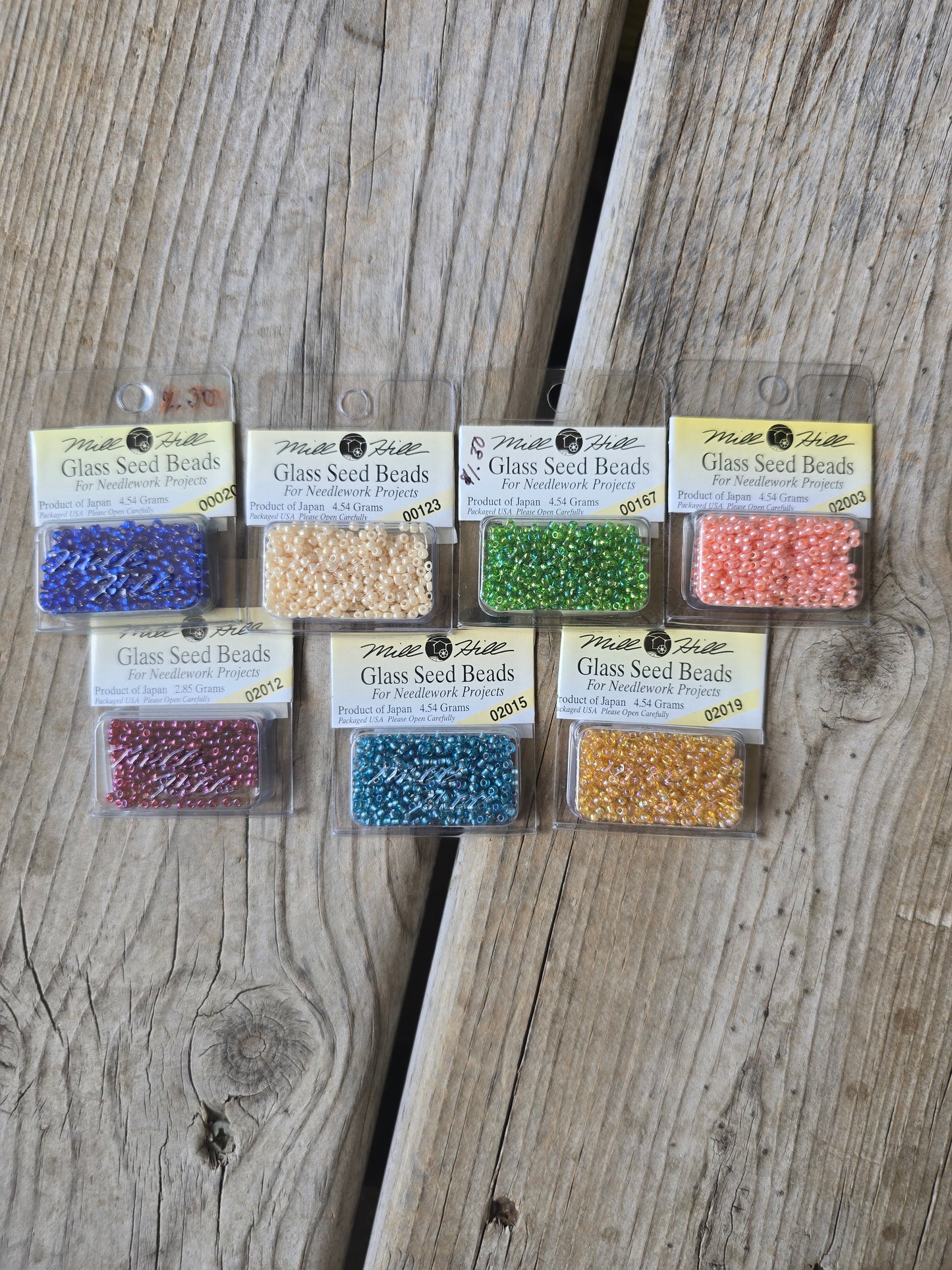 Mill Hill - Glass Seed Beads - #00020, #00123, #00167, #02003, #02012, #02015, #02019