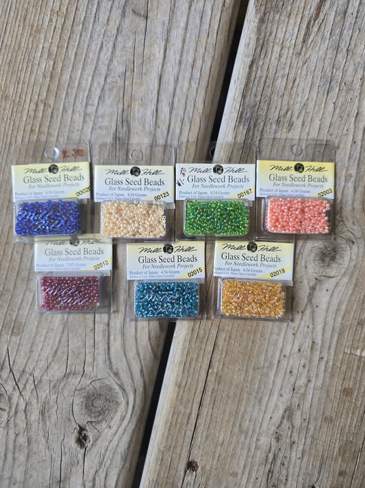 Mill Hill - Glass Seed Beads - #00020, #00123, #00167, #02003, #02012, #02015, #02019